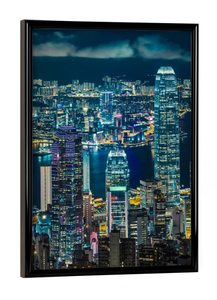 Poster mit schwarzem Rahmen "Hong Kong 07" artboxONE - Städte,Architektur,Reise / Asien,Städte / Weitere