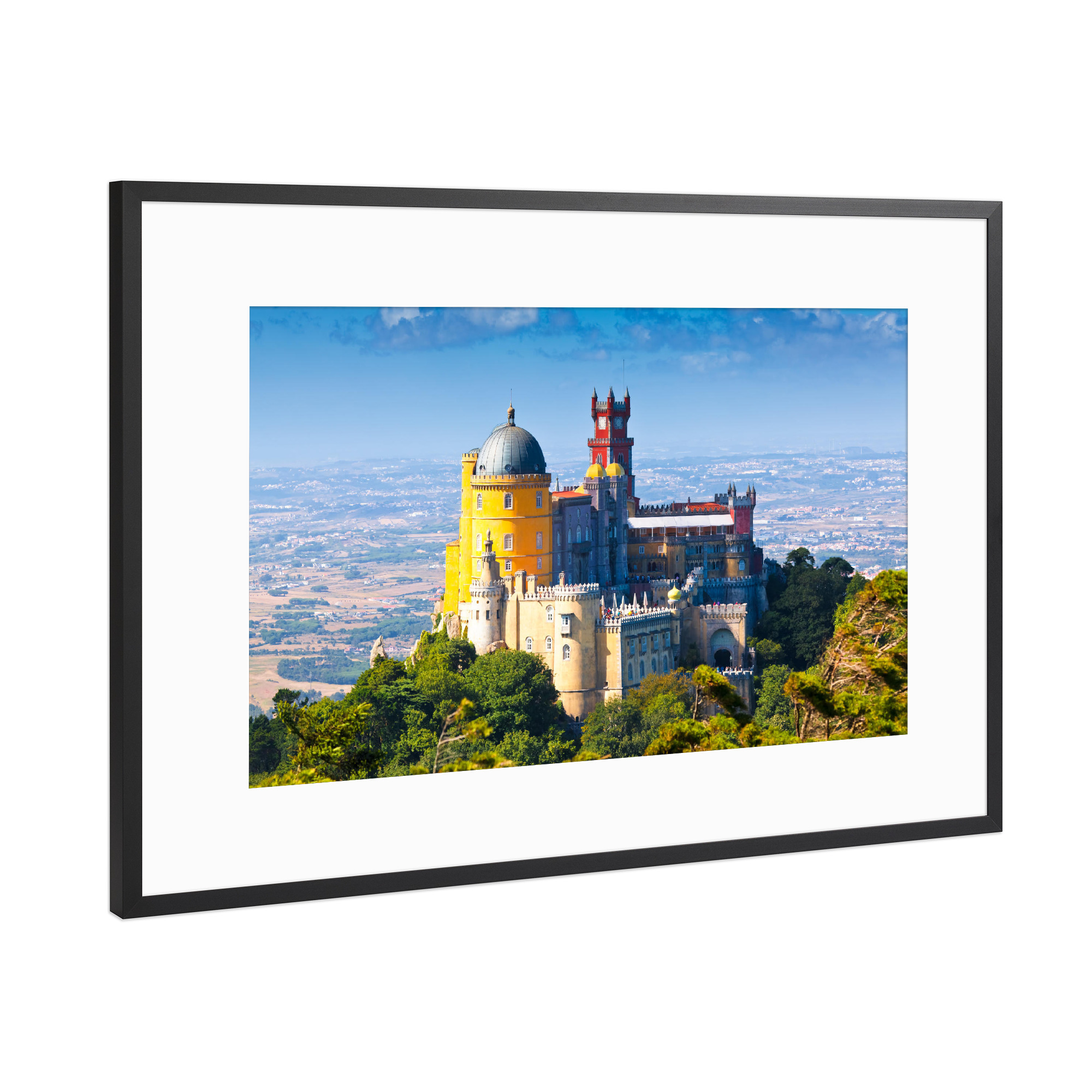Poster mit Rahmen Schwarz (Metallic) "Sintra 01" artboxONE - Architektur,Reise / Länder