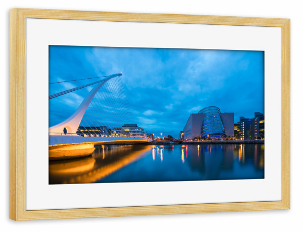 Poster mit Rahmen kiefer "Dublin 01" artboxONE - Städte,Architektur,Städte / Weitere