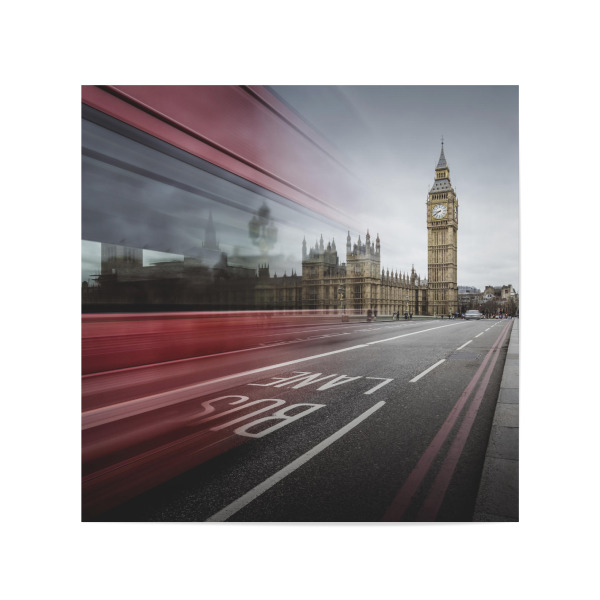 Poster 20x20 cm "Big Ben London" artboxONE - Städte,Städte / London,Reise,Architektur,Streetart,Reise / Länder