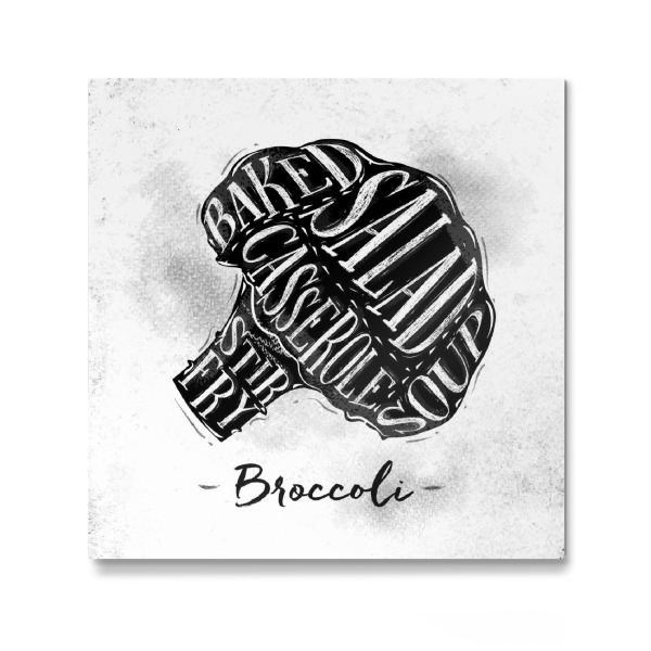 Galerie-Print "Broccoli Schema" 30x30 cm artboxONE