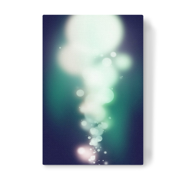 Leinwandbild "Circlet" artboxONE - Abstrakt,Geometrie - Cicles,Geometric,Bubbles,Abstract,Lights,Kreise,Lichter,Alien,Leuchten,Zusammenleuchten