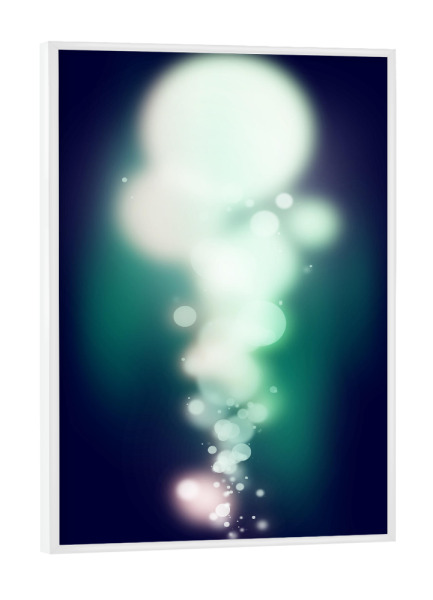 Poster mit weißem Rahmen "Circlet" artboxONE - Abstrakt,Geometrie