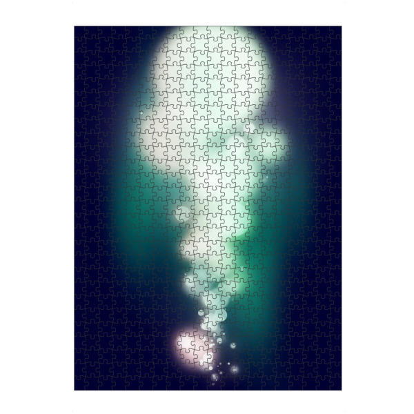 artboxONE Puzzle "Circlet" artboxONE - Abstrakt,Geometrie - Cicles,Geometric,Bubbles,Abstract,Lights,Kreise,Lichter,Alien,Leuchten,Zusammenleuchten