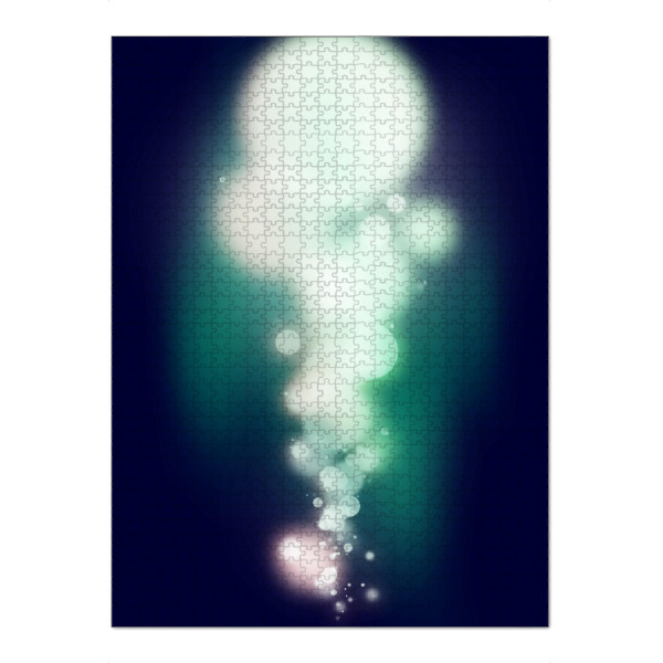Puzzle Ravensburger "Circlet" artboxONE - Abstrakt,Geometrie - Cicles,Geometric,Bubbles,Abstract,Lights,Kreise,Lichter,Alien,Leuchten,Zusammenleuchten