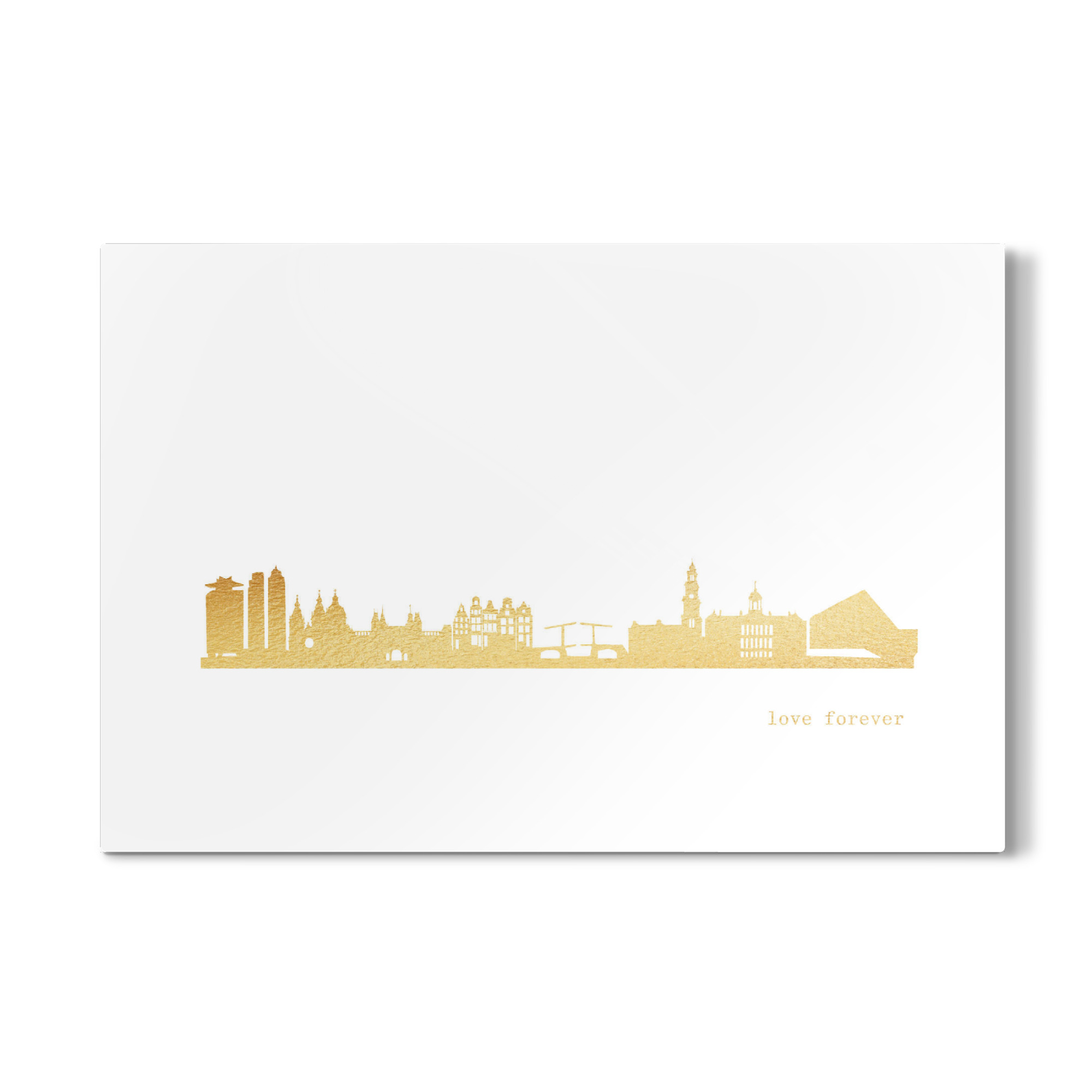 Galerie-Print "AMSTERDAM GOLD Print Love" 75x50 cm artboxONE