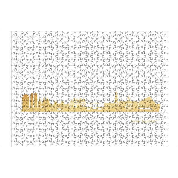 Puzzle Ravensburger "AMSTERDAM GOLD Print Love" artboxONE - Städte,Reise,Architektur,Städte / Amsterdam