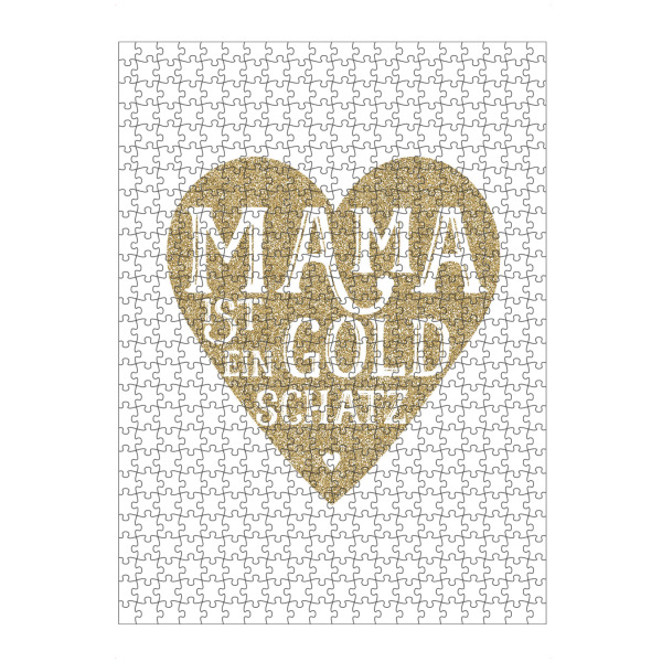 Puzzle Ravensburger "Goldschatz" artboxONE - Typografie,Liebe