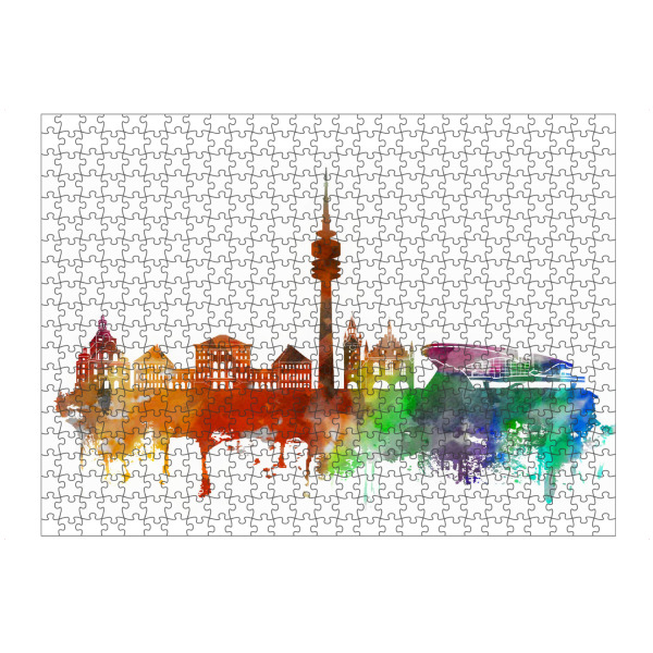artboxONE Puzzle "Munich Germany Skyline" artboxONE - Städte,Städte / München,Reise