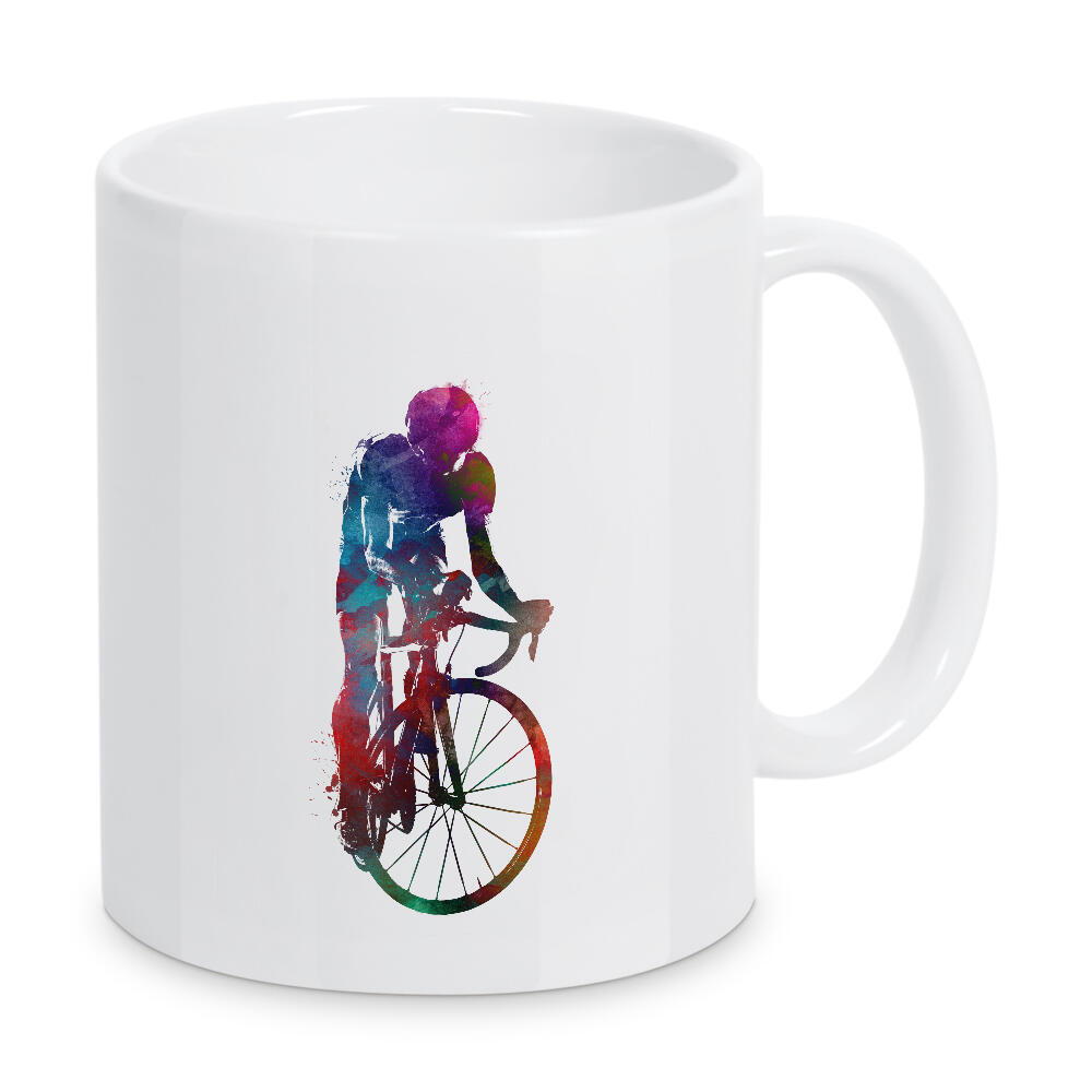 Tasse "Biker-Sport-Illustration" artboxONE - Sport,Sport / Sommerspiele - Radfahren,Radfahrer,Fahrrad,Sport,Biker