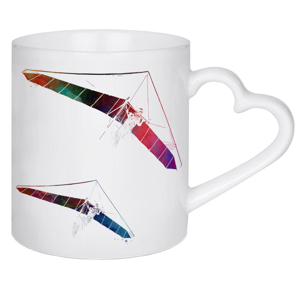 Herztasse "Gleitschirmflieger Sportkunst" artboxONE - Menschen,Sport - Gleitschirme,Gleitschirm,Sport