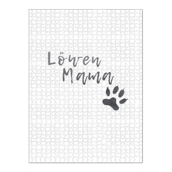Puzzle Ravensburger "Löwenmama" artboxONE - Typografie,Schwarzweiß,Liebe