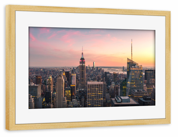 Poster mit Rahmen kiefer "New York City 17" artboxONE - Städte,Städte / New York