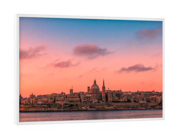 Poster mit weißem Rahmen "Malta 03" artboxONE - Städte,Reise,Städte / Weitere