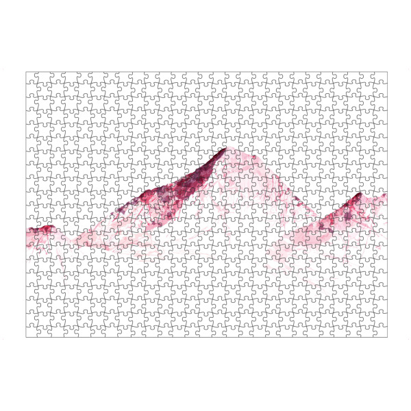 artboxONE Puzzle "MOUNT EVEREST mountainsplash pink" artboxONE - Natur,Reise,Reise / Länder