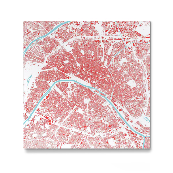 Galerie-Print "Paris in red" 30x30 cm artboxONE