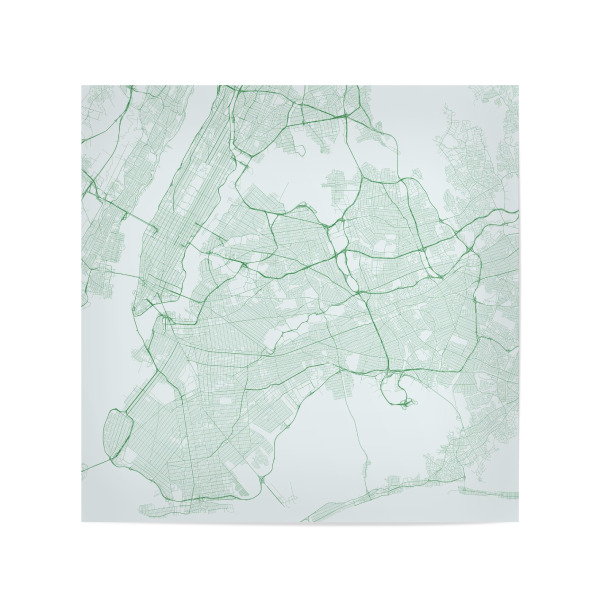Poster 20x20 cm "Green New York" artboxONE - Städte / New York