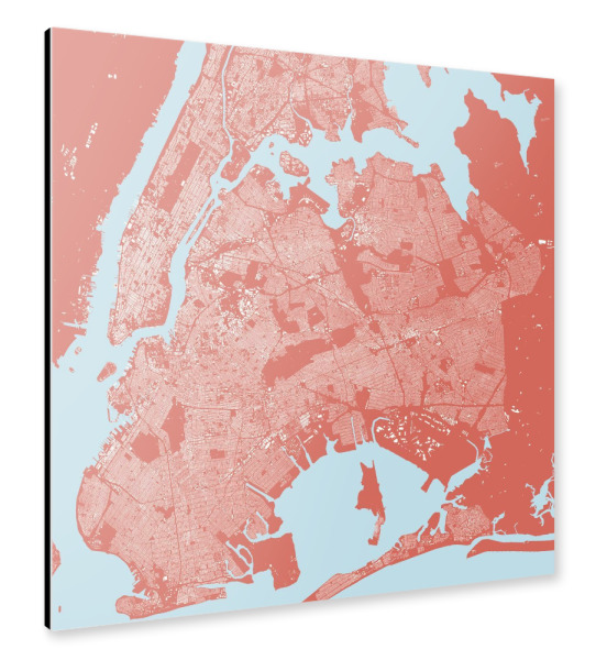 Alu-Dibond "New York pink" 30x30 cm artboxONE