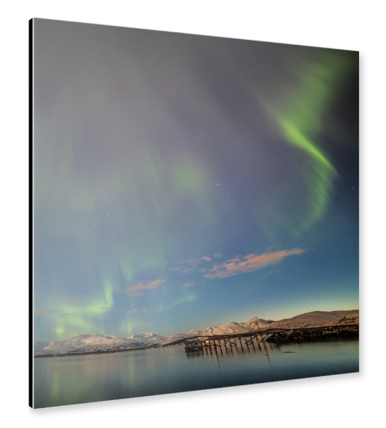 Alu-Dibond "Nordlicht XV" 30x30 cm artboxONE