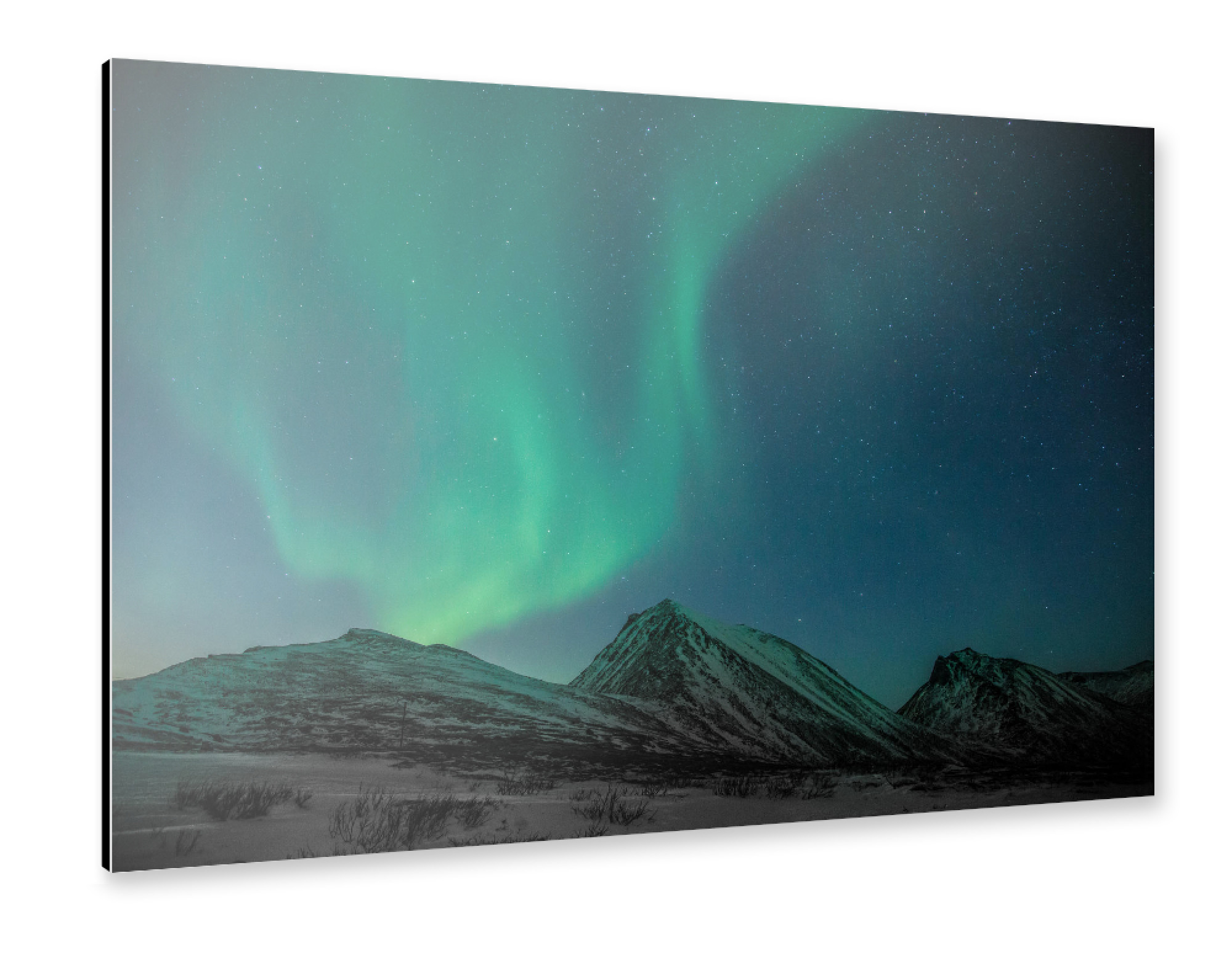 Alu-Dibond "Nordlicht XII" 30x20 cm artboxONE