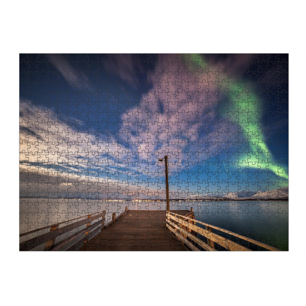 artboxONE Puzzle "Nordlichtsteg" artboxONE - Natur,Architektur