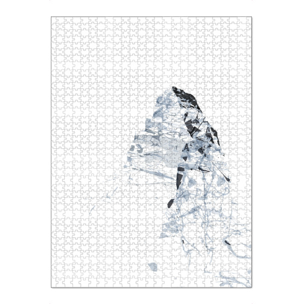 Puzzle Ravensburger "Mountainsplash Matterhorn anthrazit" artboxONE - Natur,Reise,Schwarzweiß