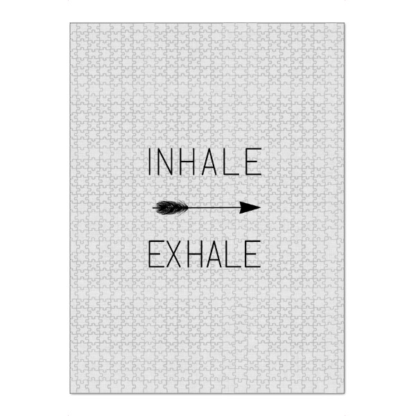 Puzzle Ravensburger "Inhale, Exhale" artboxONE - Typografie,Schwarzweiß