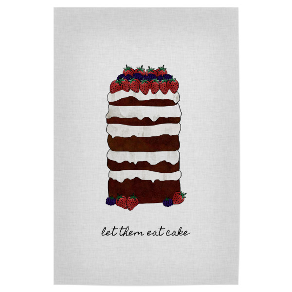 Poster 30x20 cm "Let Them Eat Cake" artboxONE - Typografie,Essen & Trinken