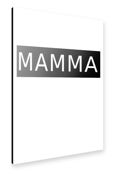 Alu-Dibond "Bold Mamma" 30x20 cm artboxONE