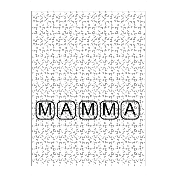 artboxONE Puzzle "M A M A" artboxONE - Menschen,Schwarzweiß - Mama,Mutterag,Mamma,Familie,Liebe,Love,Mother - Bild mama
