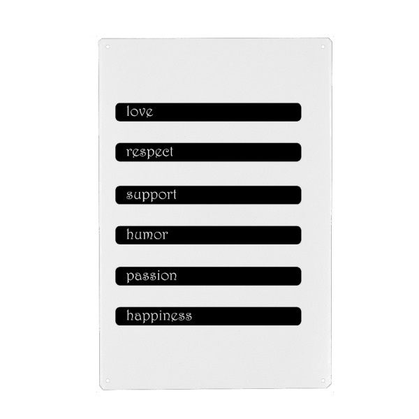 Holzbild "This is what I am" artboxONE - Typografie,Schwarzweiß - Muttertag,Mama,Familie,Strong,Love,Eigenschaften,Typo,Mother