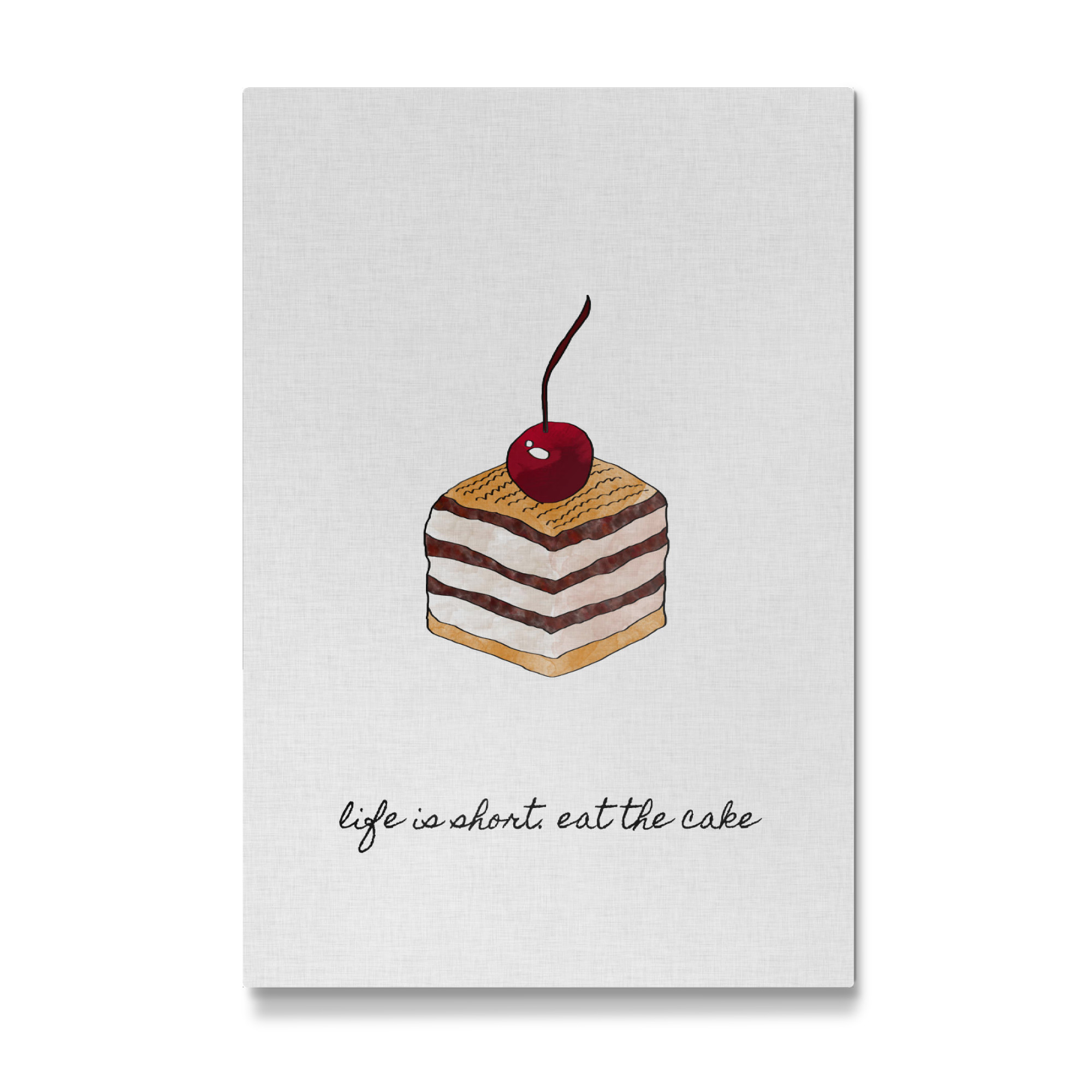 Galerie-Print "Life Is Short. Eat The Cake" 30x20 cm artboxONE