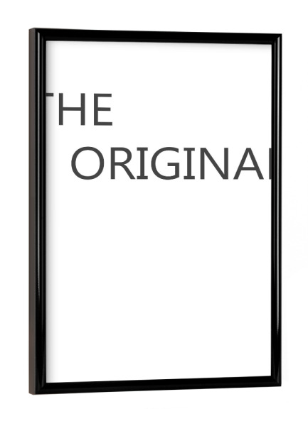 Poster mit schwarzem Rahmen "The Original" artboxONE - Typografie,Schwarzweiß - Vatertag,Papa,Dad,Familie,Geschenk,Mann,Männer