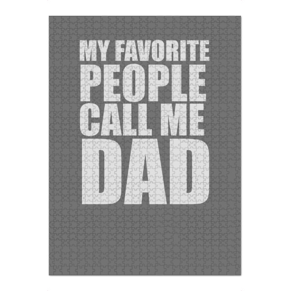 Puzzle Ravensburger "My Favorite People Call me Dad" artboxONE - Typografie,Schwarzweiß - Vatertag,Papa,Vati,Familie,Geschenk,Mann,Männer