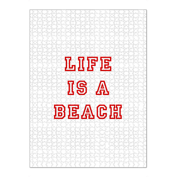 Puzzle Ravensburger "Life is a Beach" artboxONE - Typografie,Reise / Strand und Meer,Festivals