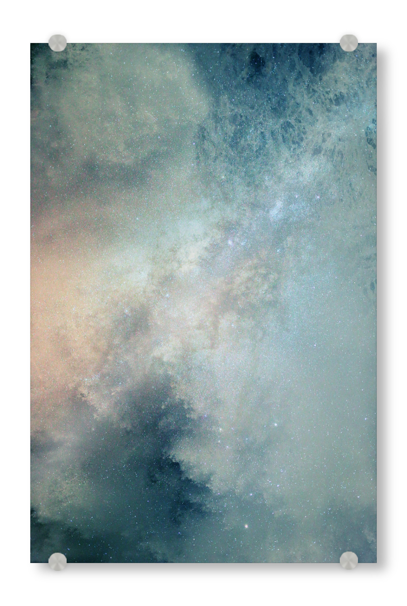 Acrylglasbild "Dreamy Galaxy - Purple and Blue" artboxONE - Abstrakt