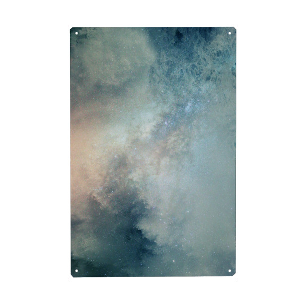 Metall Poster "Dreamy Galaxy - Purple and Blue" artboxONE - Abstrakt
