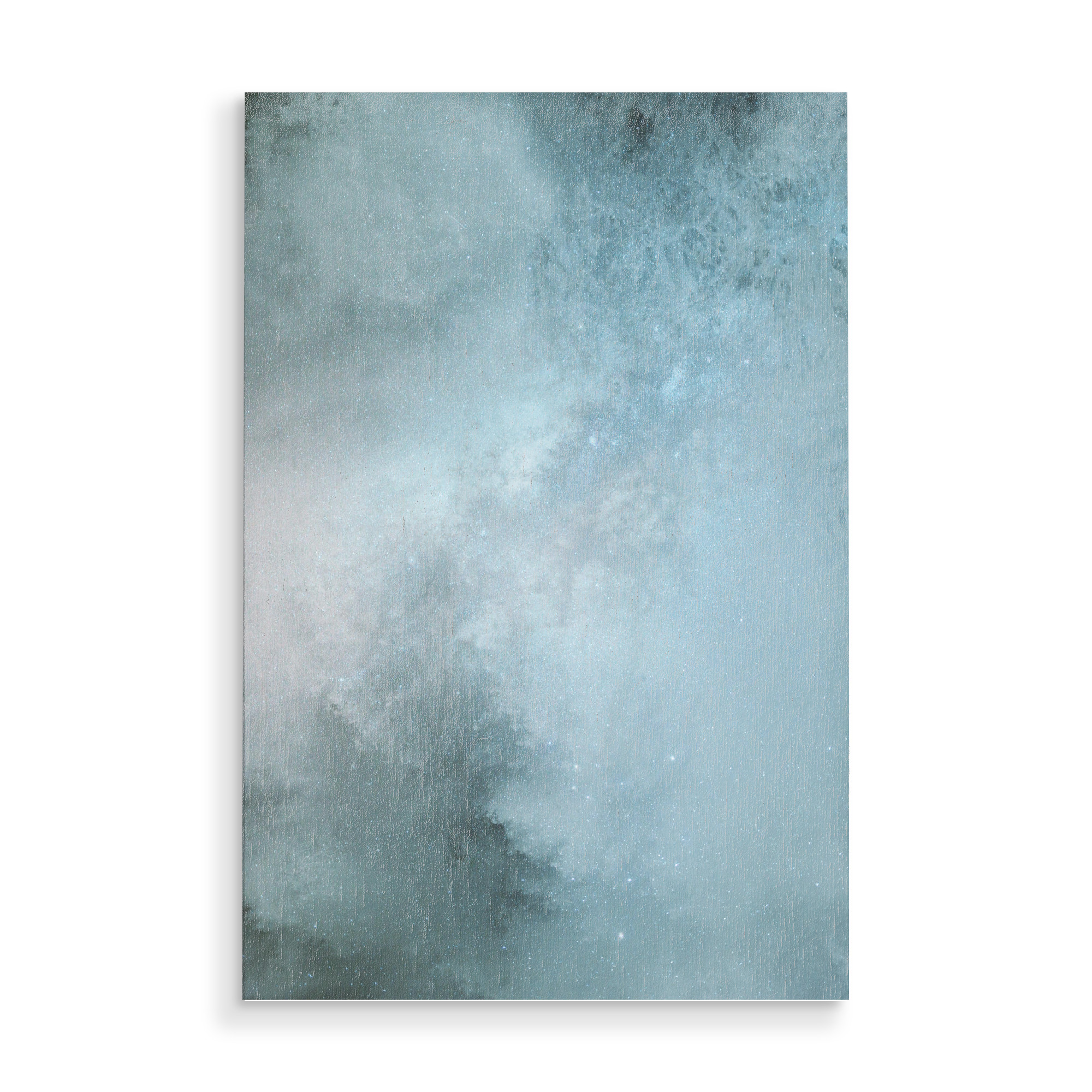 Holzbild "Dreamy Galaxy - Light Blue" artboxONE - Abstrakt,Galaxy