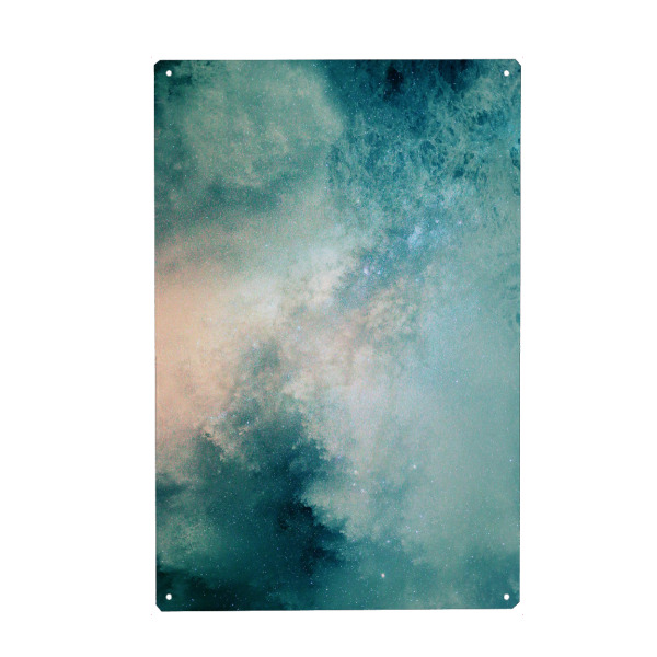 Holzbild "Dreamy Galaxy - Into the Dark" artboxONE - Abstrakt - Galaxie,Astronomie,Wolken,Weltraum,Universum