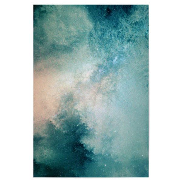 Poster 30x20 cm "Dreamy Galaxy - Into the Dark" artboxONE - Abstrakt - Galaxie,Astronomie,Wolken,Weltraum,Universum
