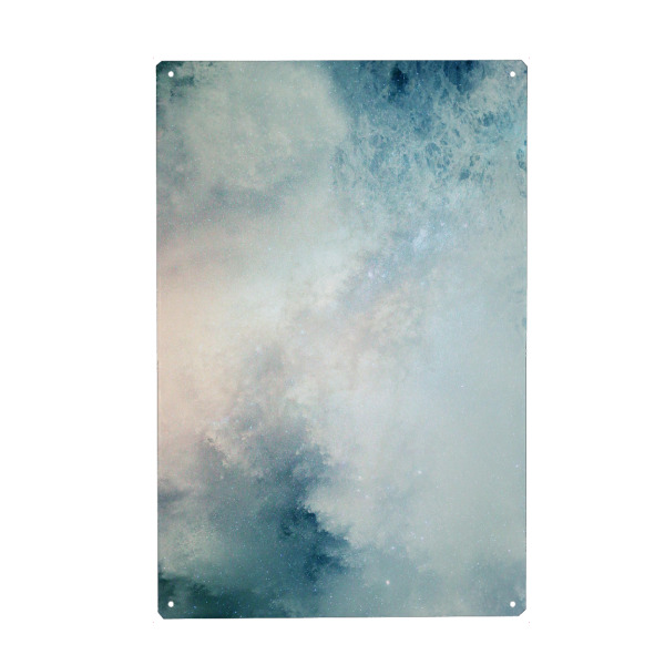 Metall Poster "Dreamy Galaxy - Into the Blue" artboxONE - Abstrakt,Galaxy