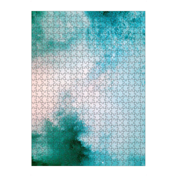 artboxONE Puzzle "Dreamy Galaxy - Blue and Green" artboxONE - Abstrakt