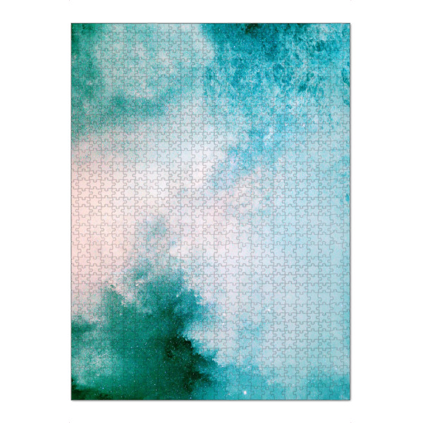 Puzzle Ravensburger "Dreamy Galaxy - Blue and Green" artboxONE - Abstrakt