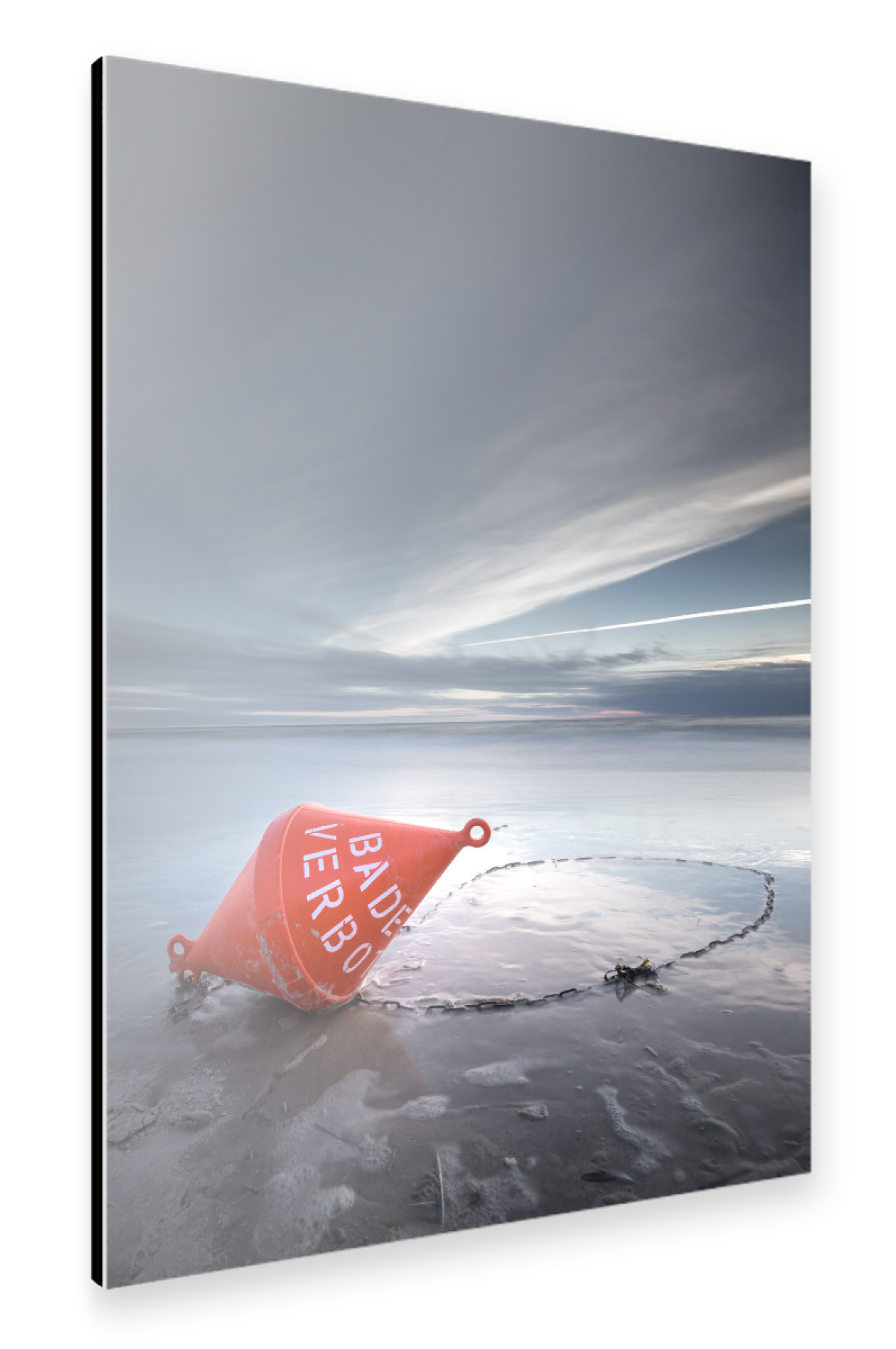 Alu-Dibond "Badeverbot III" 75x50 cm artboxONE
