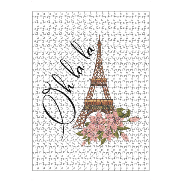 artboxONE Puzzle "Oh La La" artboxONE - Typografie,Schwarzweiß,Städte / Paris