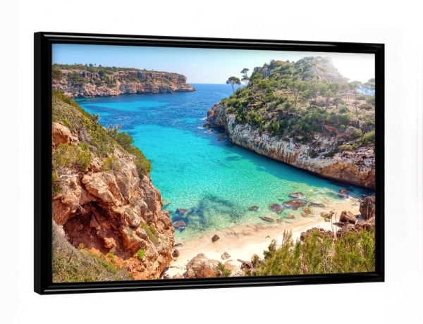 Poster mit schwarzem Rahmen "Mallorca 2" artboxONE - Natur,Reise,Reise / Strand und Meer
