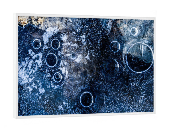 Poster mit weißem Rahmen "Eiskunst XXI" artboxONE - Natur,Abstrakt