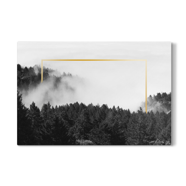 Galerie-Print "Frame in Forest (gold)" 30x20 cm artboxONE