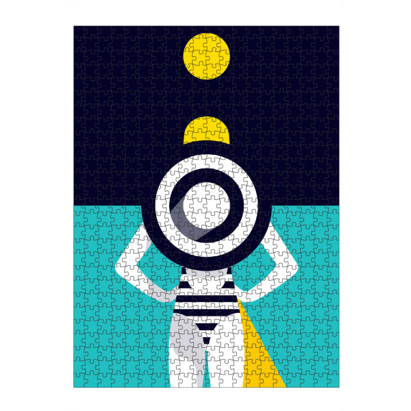artboxONE Puzzle "Beach Girl" artboxONE - Fashion - Woman,See,Sea,Ocean,Hat,Fashion,Resort,Outfit,Hut,Sonne,Meer,Strand,Lifestyle - Bild woman