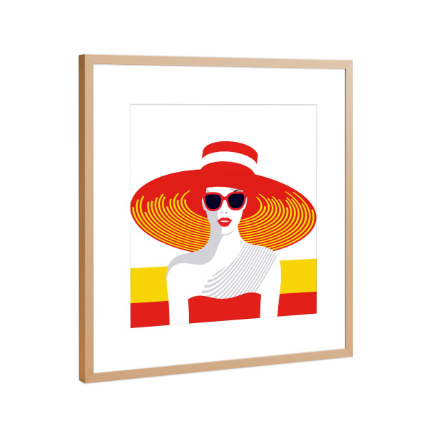 Poster mit Rahmen Kupfer "Spain - Stylish Journey" artboxONE - Reise,Fashion,Reise / Länder
